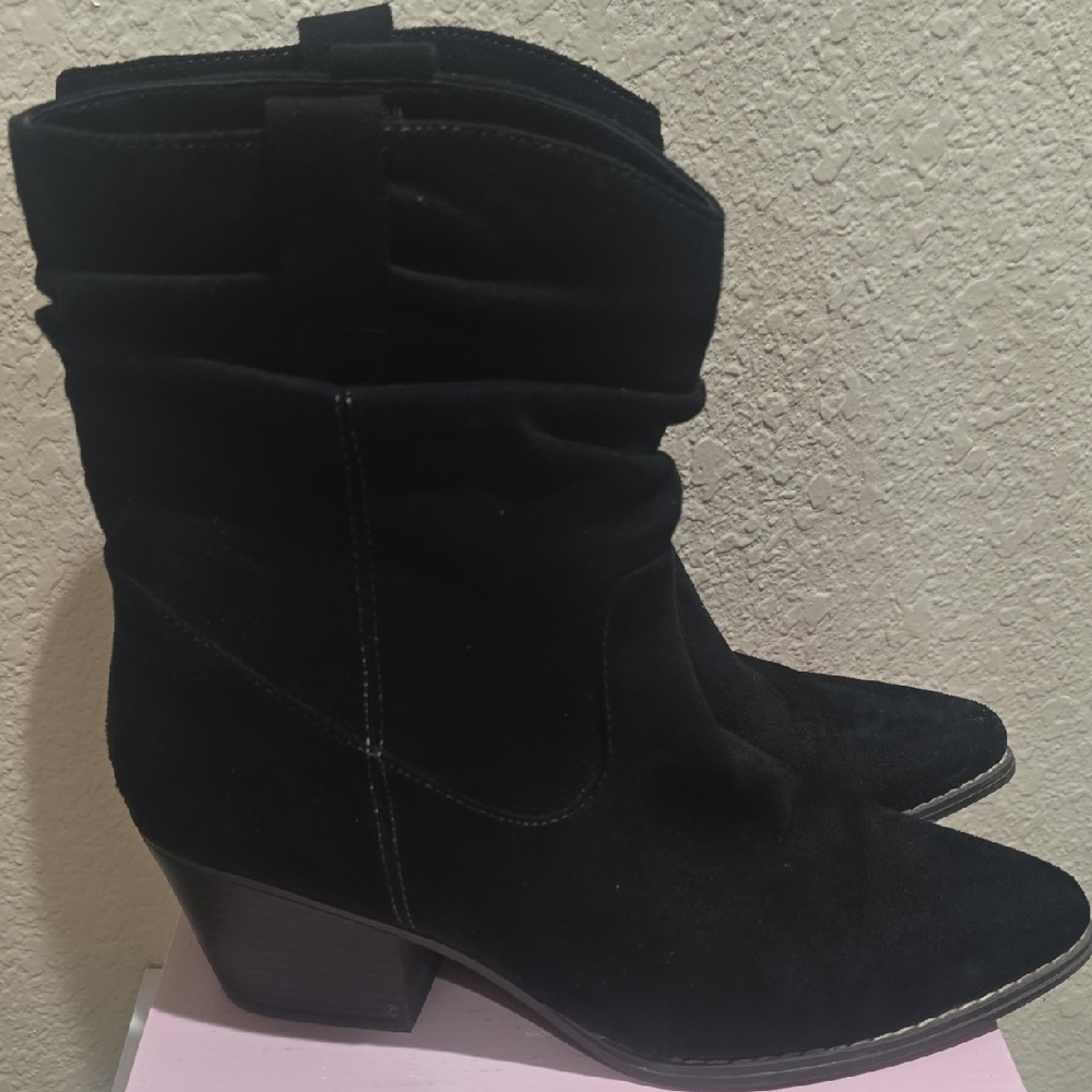 a.n.a Black Heeled Boots